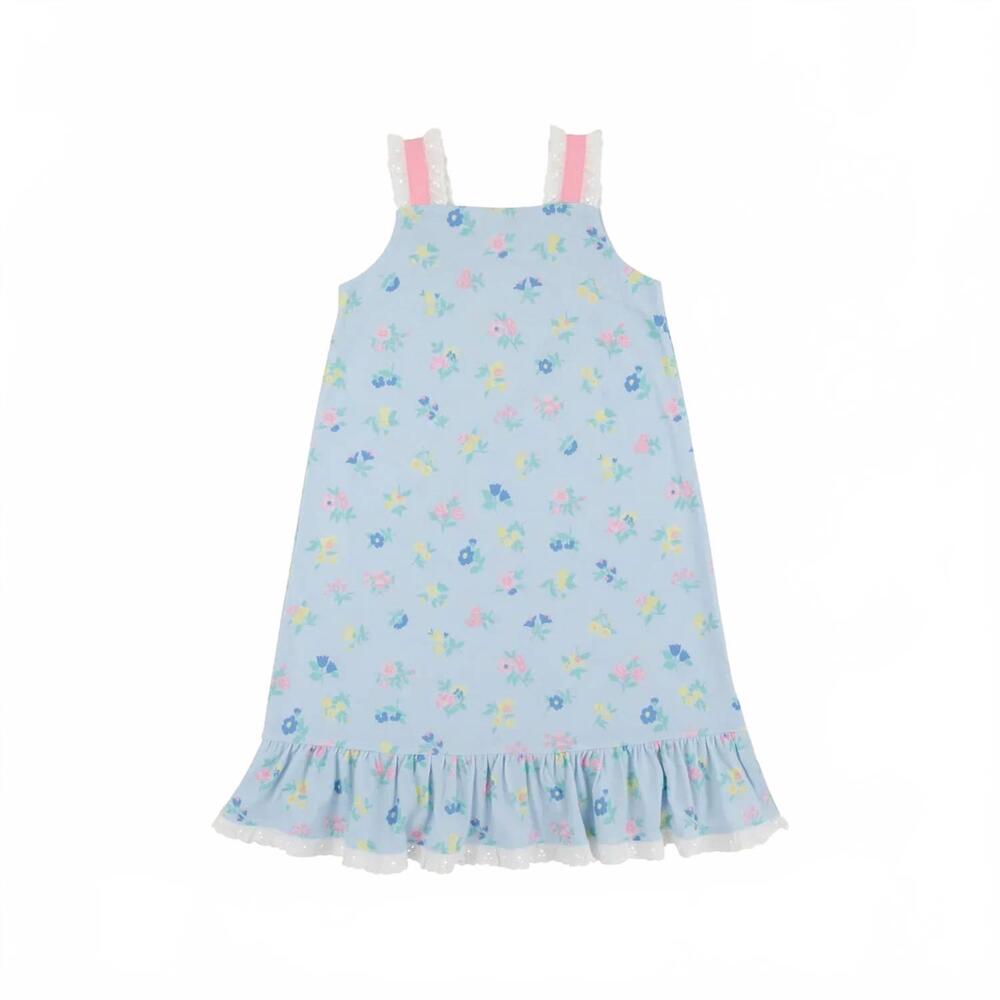 NEW THE BEAUFORT BONNET COMPANY kid's marnie morning gown in palm beach pink gin